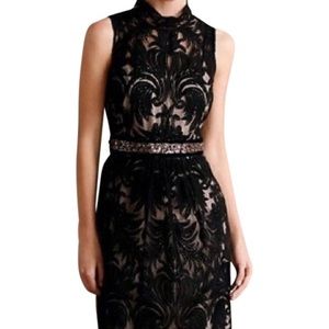 Yoana Baraschi Black Lace Overture Dress